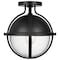 Nuvo Lincoln 1-Light Semi Flush Mount, E26 60W, Matte Black, Clear Seeded 60/7673 - alternate 7